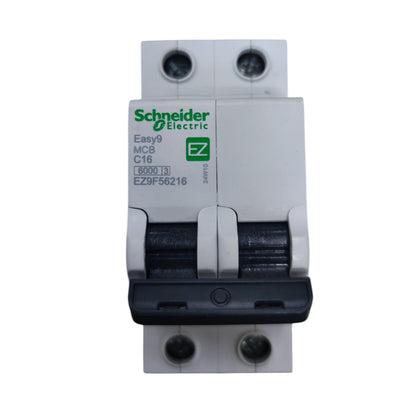 Schneider Electric circuit breaker on a white background