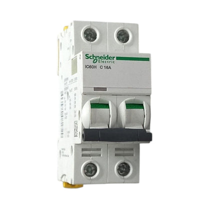 Schneider 16A 2 Pole 30KAIC 220V Miniature Circuit Breaker MCB A9F84216 iC60H C 16A IEC/EN 60898-1