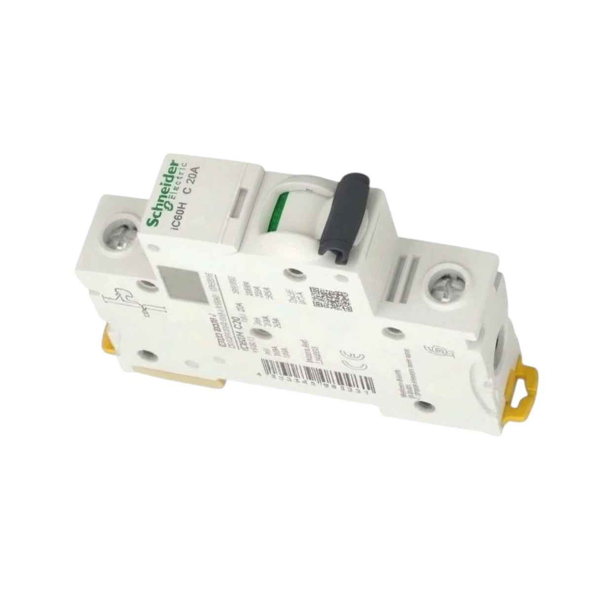 A塑霸 (PULSA) brand BW32AAG full electric trip circuit breaker, featuring a white plastic main housing, a black switch lever, and a gray side cover, shown on a plain white background.