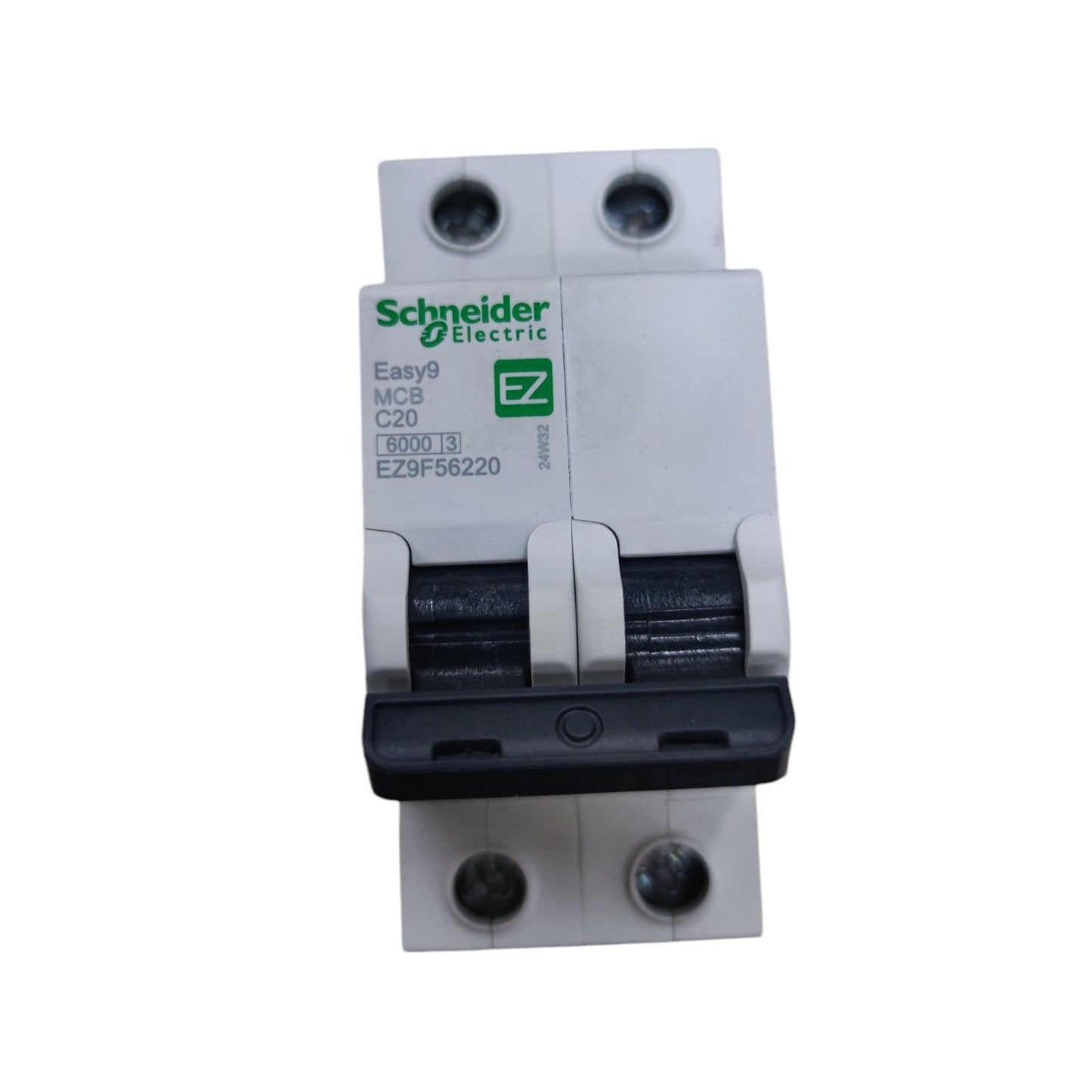 Schneider Electric circuit breaker on a white background