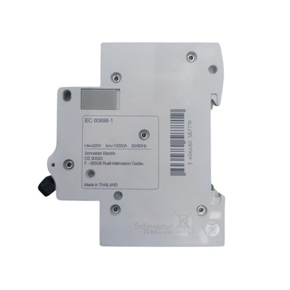 Electrical breaker panel with Schneider Electric branding on a white background