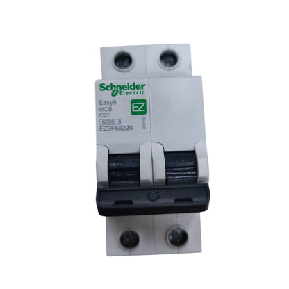 Schneider Electric circuit breaker on a white background