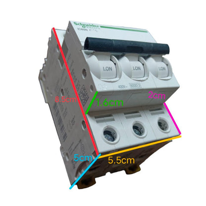 Schneider Miniature Circuit Breaker 20A 3 Pole with three switches for electrical safety