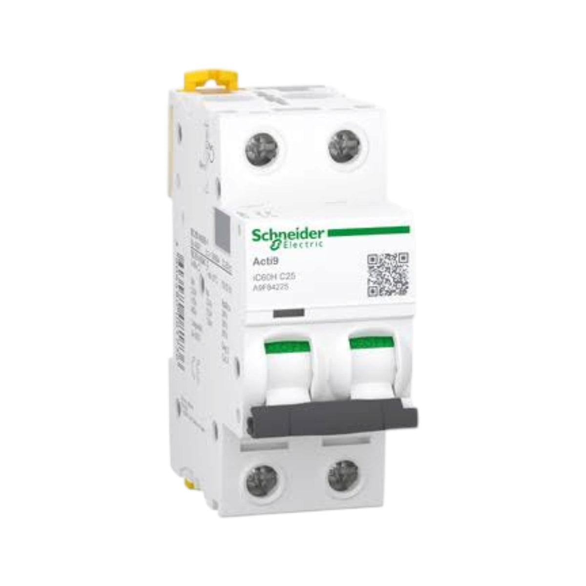 Schneider 25A 2 Pole 30KAIC 220V Miniature Circuit Breaker MCB A9F84225 iC60H C 25A IEC/EN 60898-1