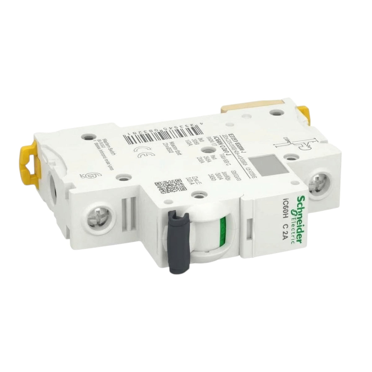 Schneider 2A 1 Pole 15KAIC 220V Miniature Circuit Breaker A9F84102 iC60H C 2A