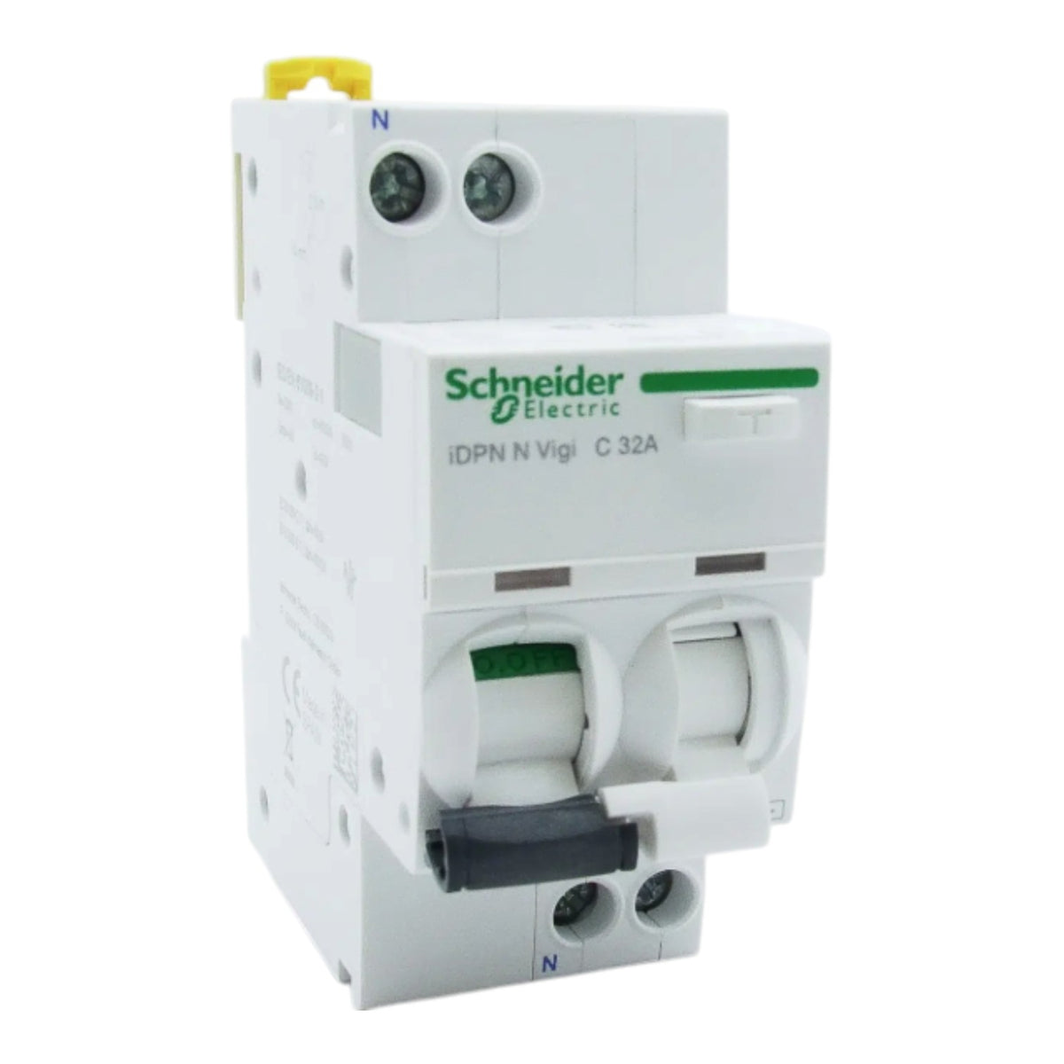 Schneider 32A 1P+N 30mA 240Vac Residual Current Circuit Breakers RCBO Miniature Type with Overload Protection A9D31632 Electx Electrical Supply