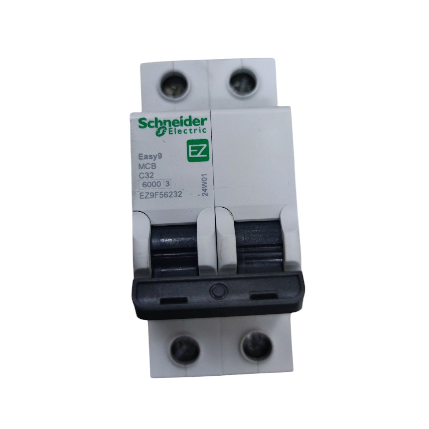 Schneider Electric circuit breaker on a white background