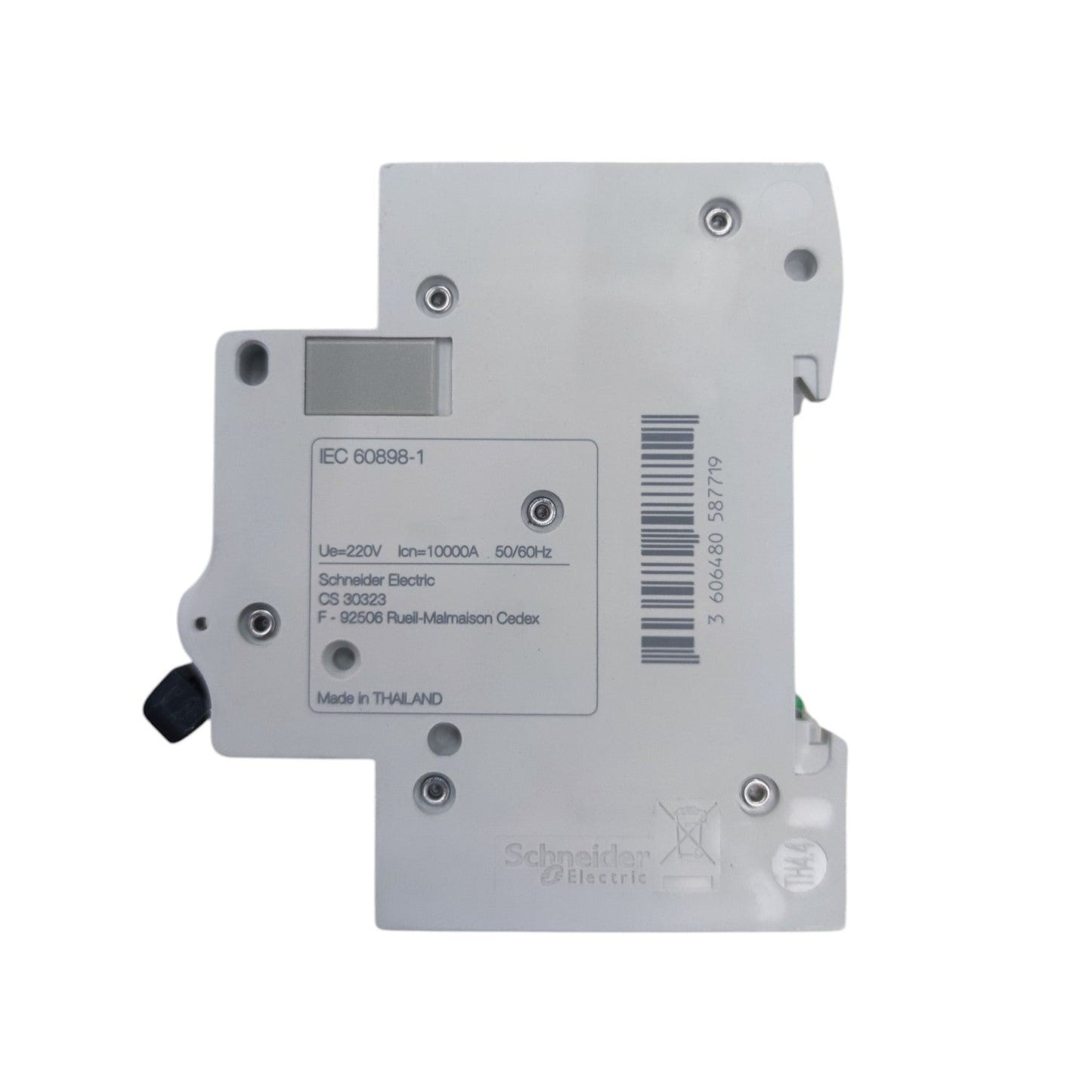 Two gray electrical components with visible branding on a white background