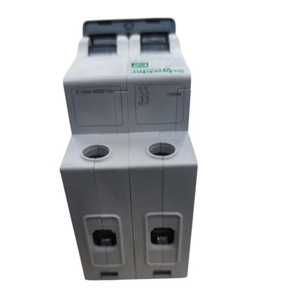 Electrical breaker switch on a white background