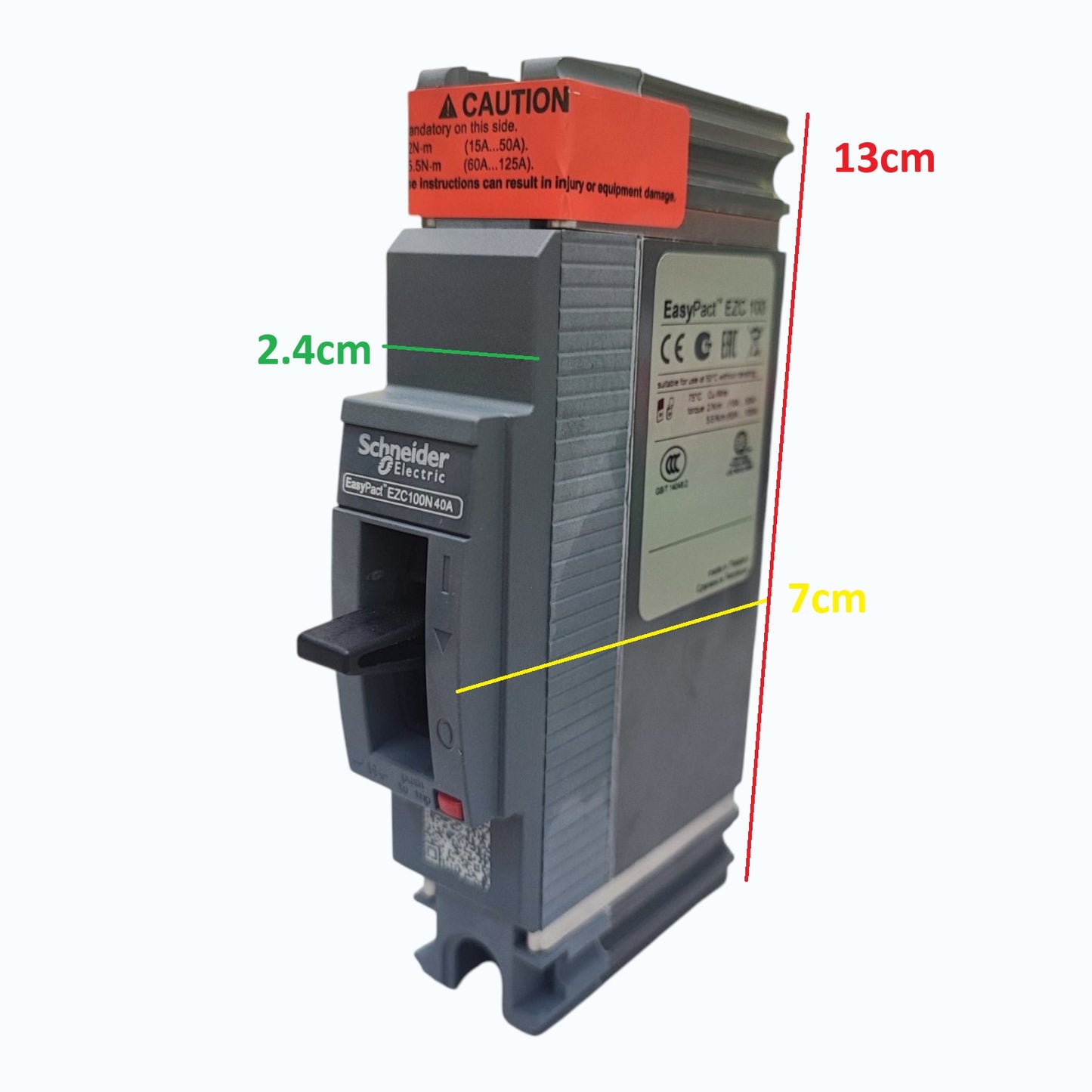 Schneider 40A 1 Pole Industrial Circuit Breaker 18KAIC 240V EZC100N1040
