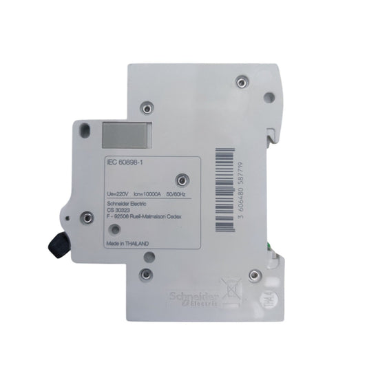 Schneider 40A 2 Pole 6KAIC Miniature Circuit Breaker with white casing for electrical safety