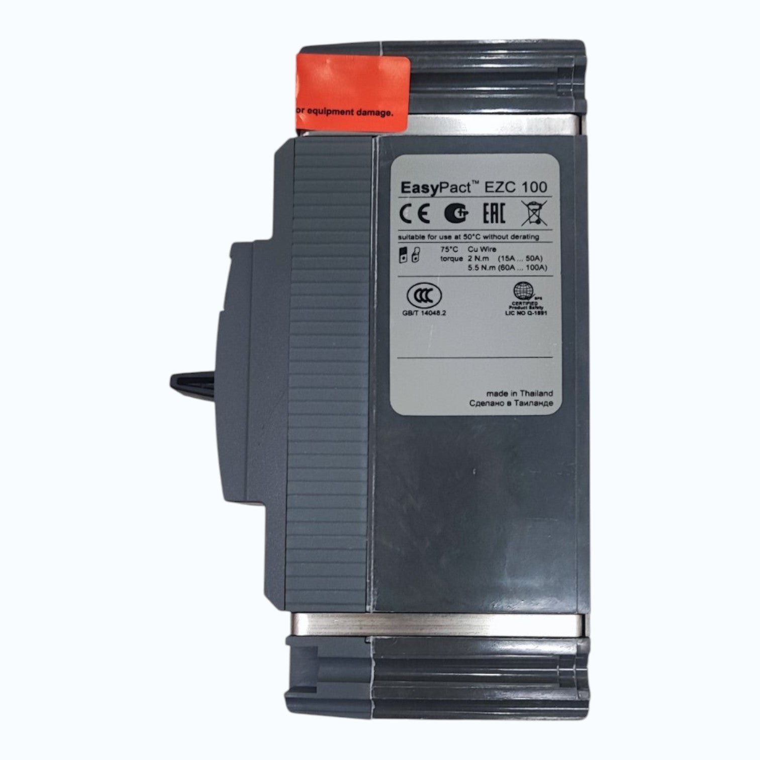 Schneider 50A 1 Pole Industrial Circuit Breaker 18KAIC 240V EZC100N1050