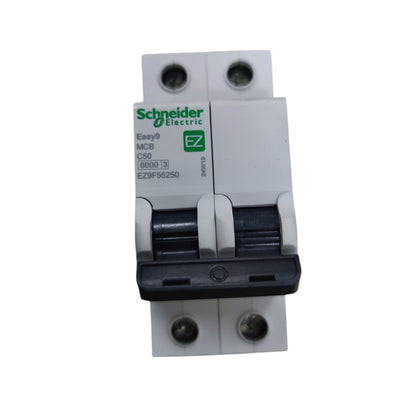 Schneider Electric circuit breaker on a white background