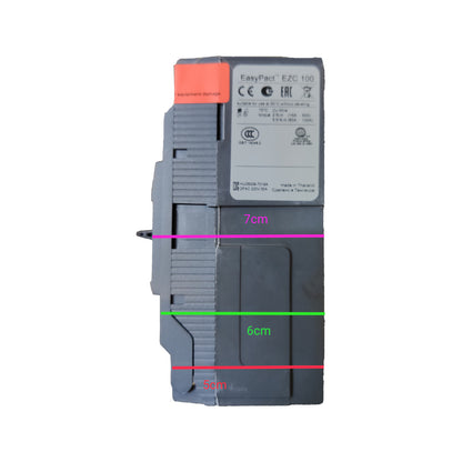 Schneider 60A 2 Pole Breaker Industrial Easy Pact, Single Phase Industrial Type 25KAIC 250V EZC100H2060 MCCB