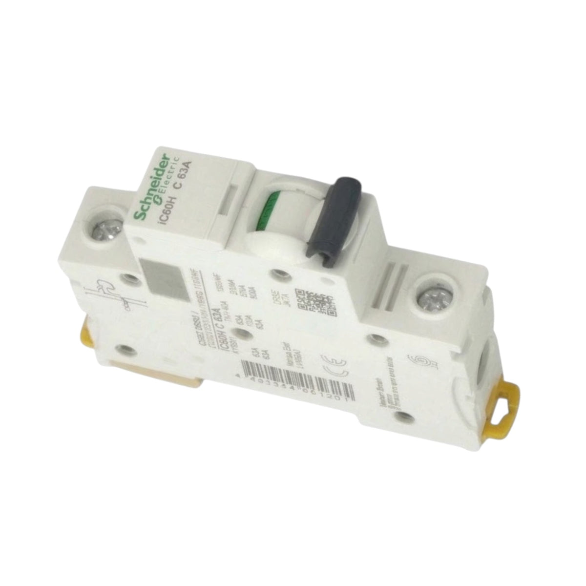 Schneider 63A 1 Pole 15KAIC 220V Miniature Circuit Breaker A9F84163 iC60H C 63A