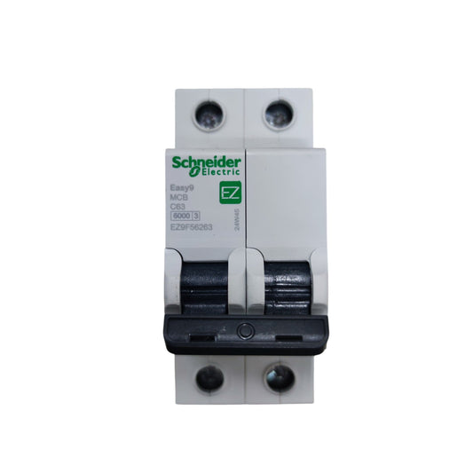Schneider Electric circuit breaker on a white background