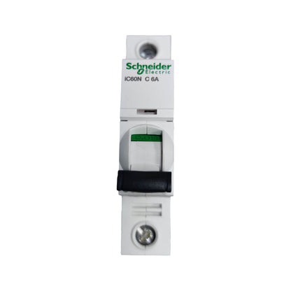 Schneider Electric circuit breaker on a white background