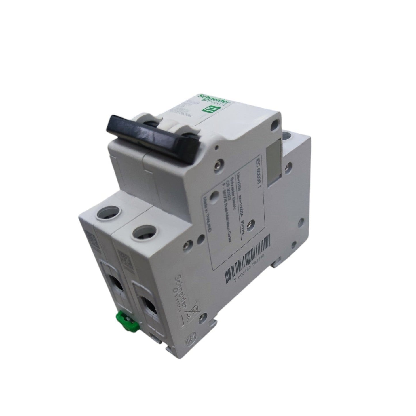 Circuit breaker on a white background