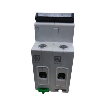 Two gray plastic boxes with connectors on a white background