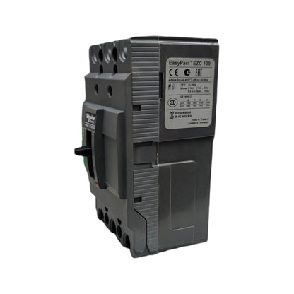 Schneider 80A 3 Pole 5KAIC 220V 100AF Industrial Circuit Breaker Type MCCB Molded Case Circuit Breaker Easy Pact EZC100F3080