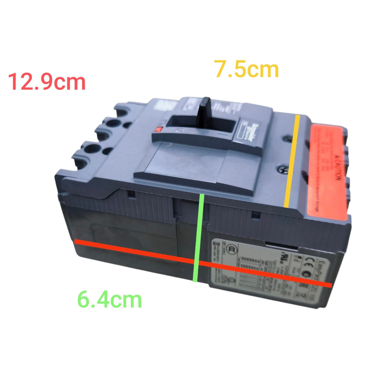 Schneider 80A 3 Pole 5KAIC 220V 100AF Industrial Circuit Breaker Type MCCB Molded Case Circuit Breaker Easy Pact EZC100F3080 I Electx Electrical Supply