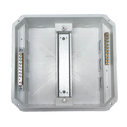 Schneider 8 Ways Distribution Panel IP40 electrical circuitry part white enclosure with metal mounting bracket