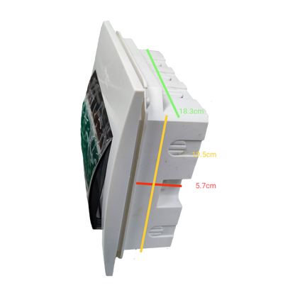 Schneider 8 Ways Distribution Panel IP40 electrical circuitry part in white with transparent cover