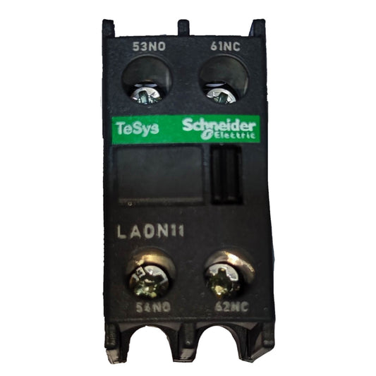 Schneider Auxiliary Contact For Magnetic Contactor Top Mount 1NO + 1NC LADN11 Electx Electrical Supply