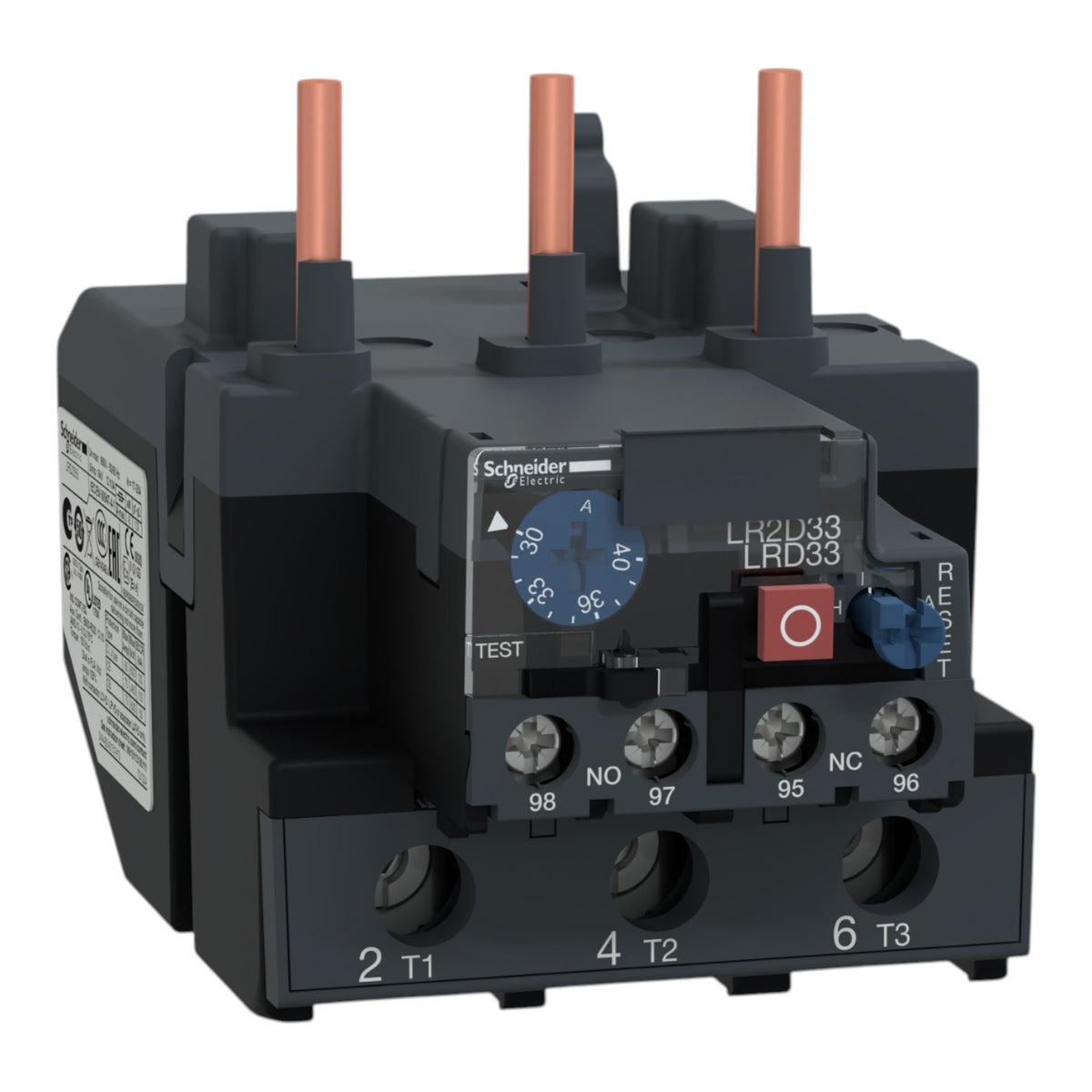 Schneider LRD3363 Thermal Overload Relay for LC1D 65 to 95  63 to 80A I Electx Electrical Supply