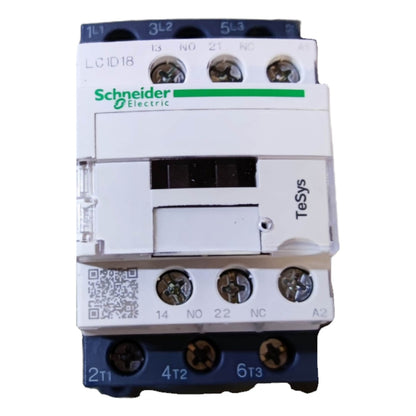 Schneider Electric contactor on a white background