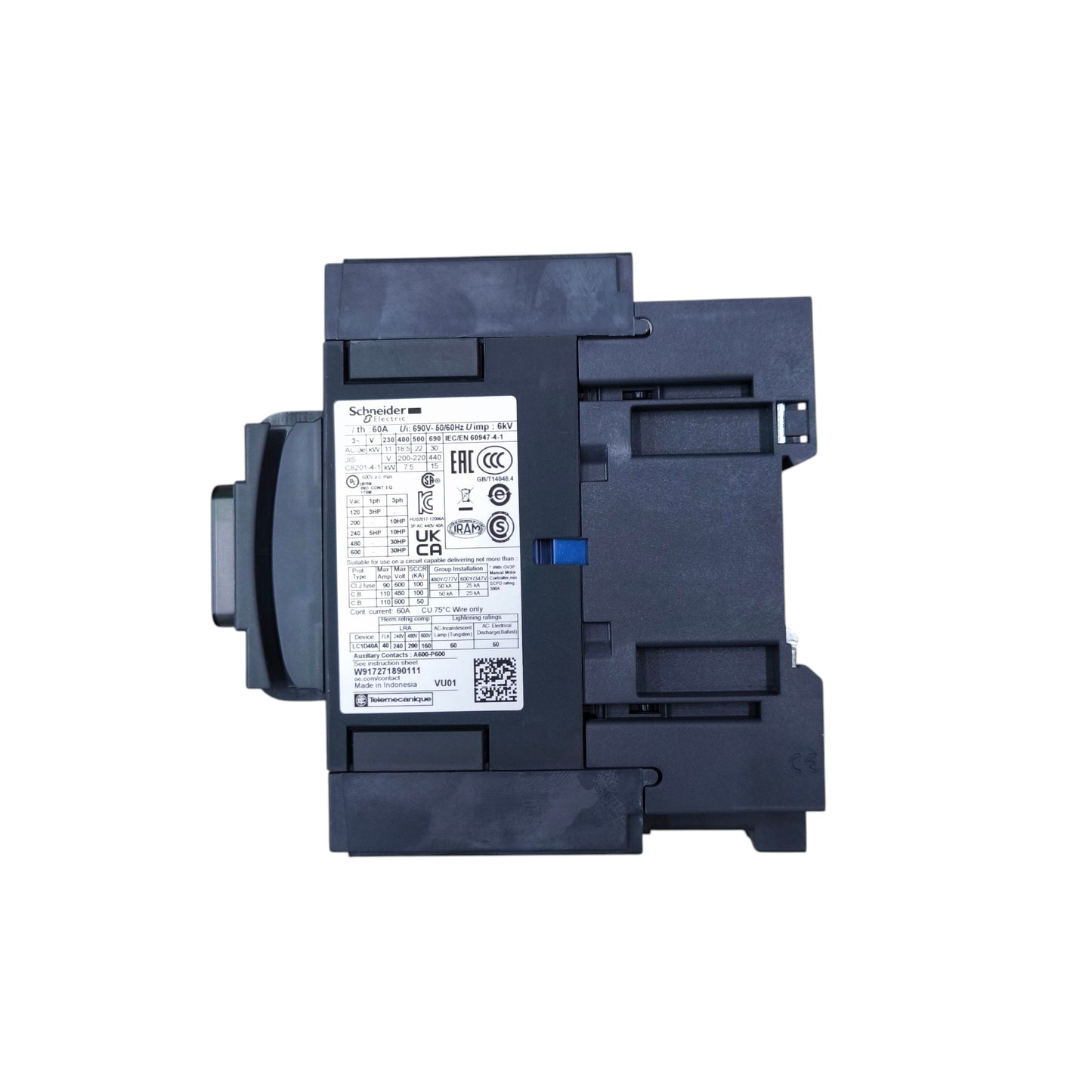 Schneider Magnetic Contactor 40A 220V Coil SE-LC1D40M7 Electx