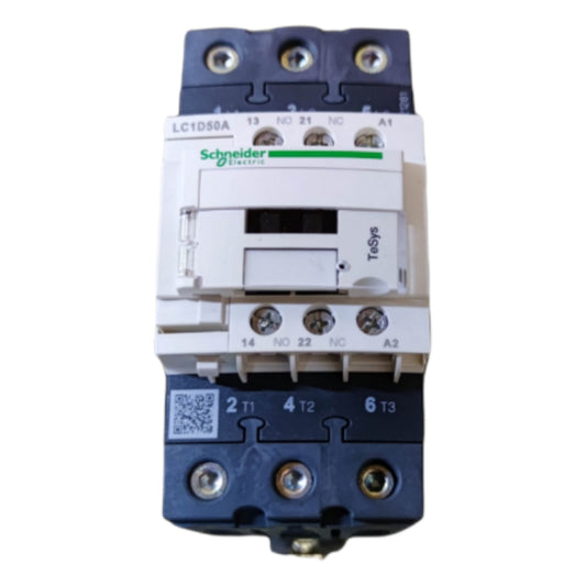 Schneider electric contactor on a white background