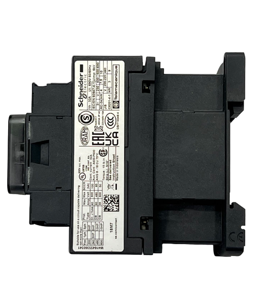 Schneider Electrical Circuitry Magnetic Contactor GRAY 18A 220V with technical label and black plastic housing