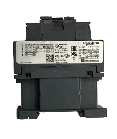 Schneider Magnetic Contactor LC1D18F7 110 Volts electrical circuitry part in black with label