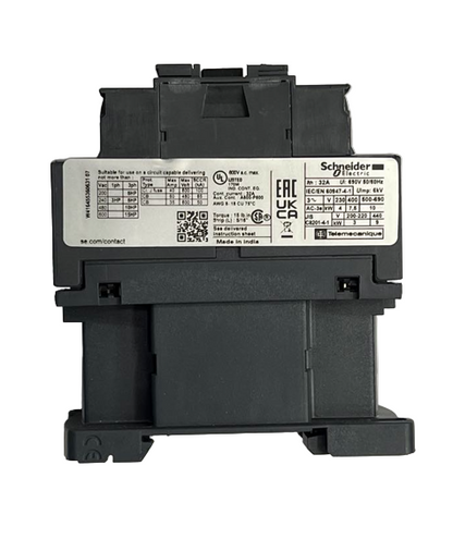 Schneider Magnetic Contactor LC1D18F7 110 Volts electrical circuitry part in black with label