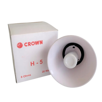 Horn Speaker 20W 8 Ohms 5 Inches with Voice Coil White H-5