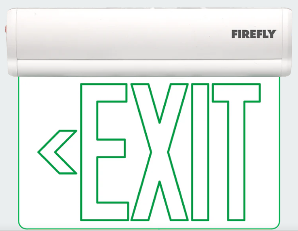 Firefly Single-Faced Exit Light 220V ExitT Left Arrow