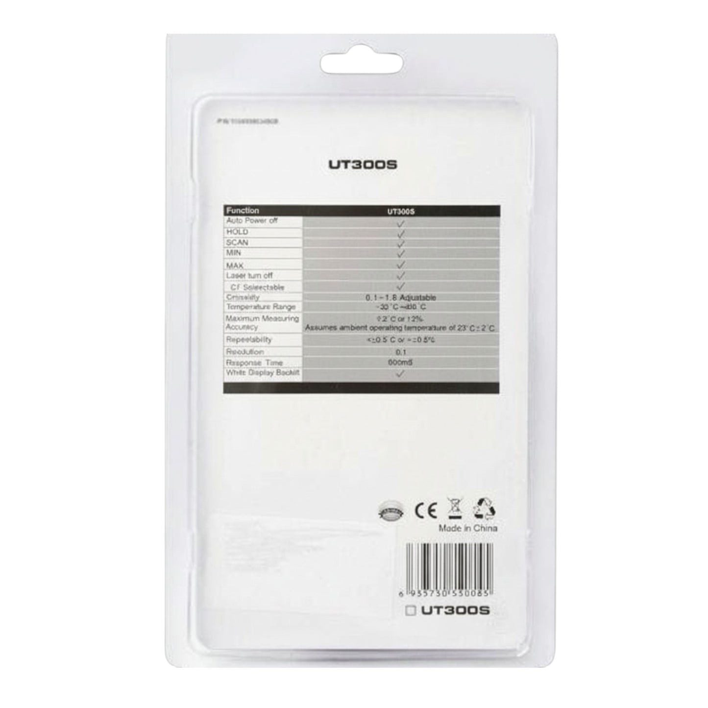 UNI-T Infrared Digital Temperature Tester UT-300S Infrared Thermometers Range -32 to 400 Degrees Celsius