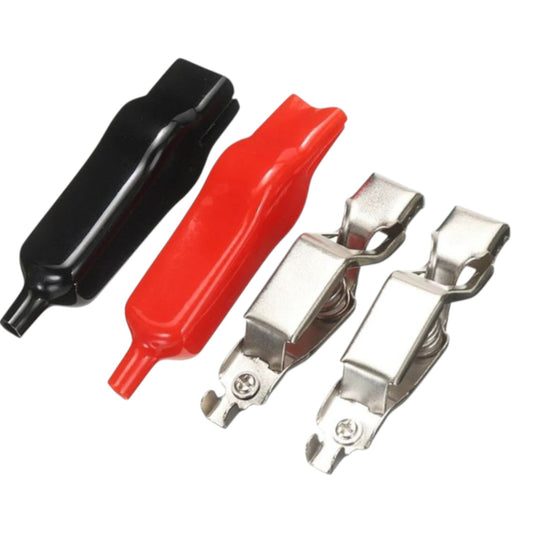 Battery Clip Red/Black 10A 3 Pairs Per Order Flat Head Clip