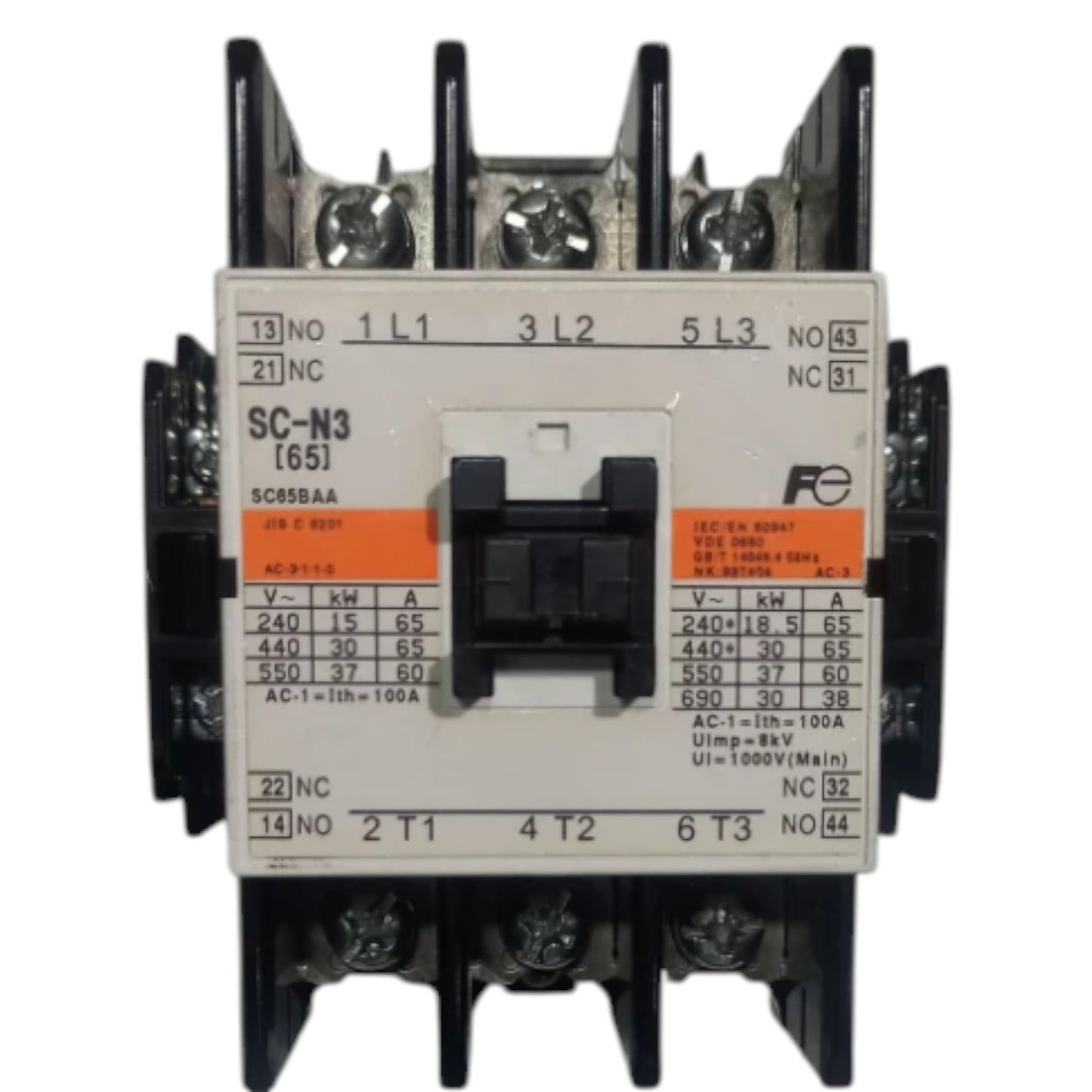 Fuji Magnetic Contactor SC-N3 Ith: 65A 5NO+2NC Coil Voltage Available in 220V 110V 24V 48V