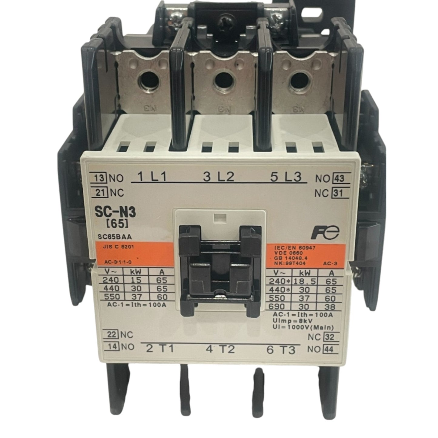 Fuji Magnetic Contactor SC-N3 Ith: 65A 5NO+2NC Coil Voltage Available in 220V 110V 24V 48V