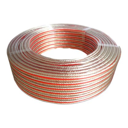 Transparent Speaker Wire AWG 14 or 2.0mm 100 Meters Per Roll