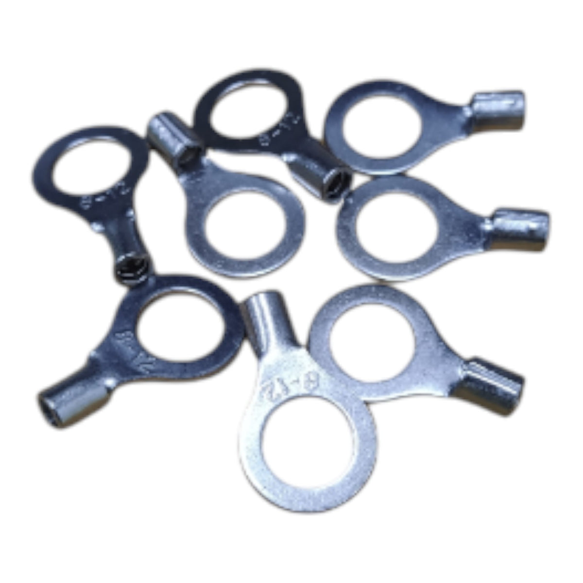 Local Terminal Lugs Ring Type Without Insulation 8mm (4Pcs + 4Pcs Free) , Ring Terminal Lugs,  Round Terminal Lugs