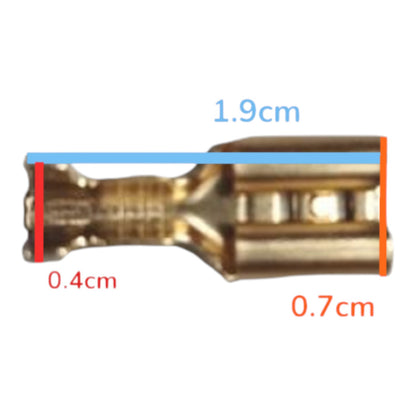 Local Terminal Lugs Connector Type for 3.5mm Wire 8mm Head Male and Female, Spade Connector 8mm Male and Female, Terminal Spade Connector, Spade Terminal