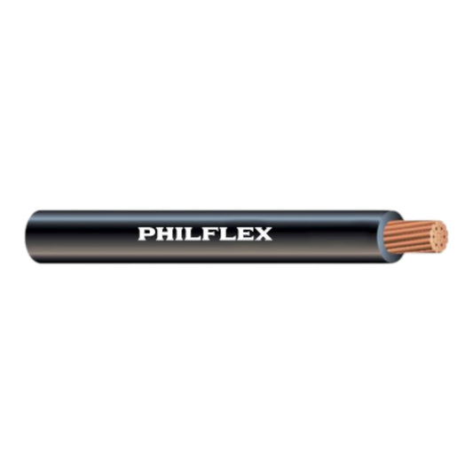 Philflex THW 3.5mm 12/7 150 Meters/Roll PVC Insulated,Flame Retardant  Heat, Oil, and Moisture Resistant Wire 600V 75° Black