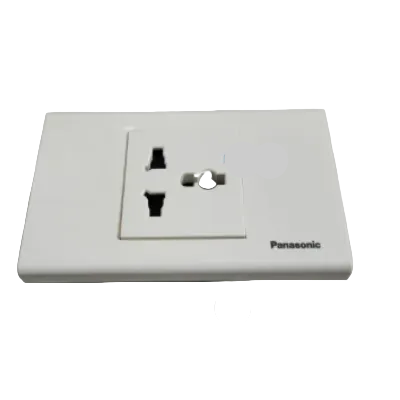 Panasonic Full Color Wide Series 1 Gang Multi Socket  WEGP1041W-P