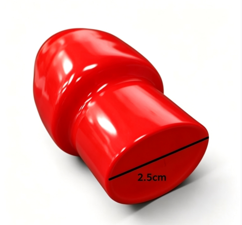 Vinyl Wire End Cap, Cable Marker (Max. Service Temp: of 80 Degree Celcius), 250mm Red