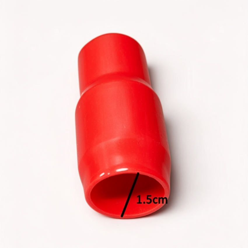 Vinyl Wire End Cap, Cable Marker (Max. Service Temp: of 80 Degree Celcius), 60mm (Red)
