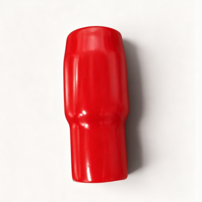 Vinyl Wire End Cap, Cable Marker (Max. Service Temp: of 80 Degree Celcius), 60mm (Red)