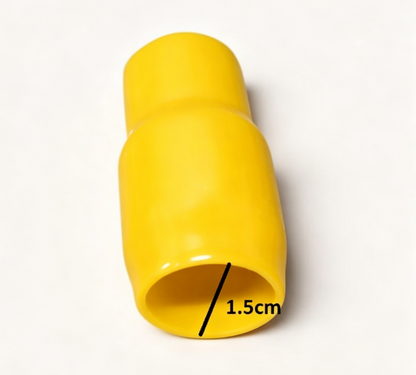 Vinyl Wire End Cap, Cable Marker (Max. Service Temp: of 80 Degree Celcius), 60mm (Yellow)
